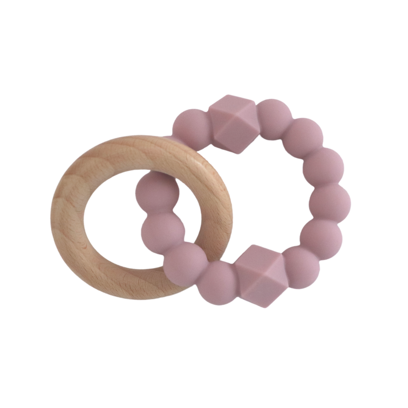 Personalised Moon Teether - Mauve