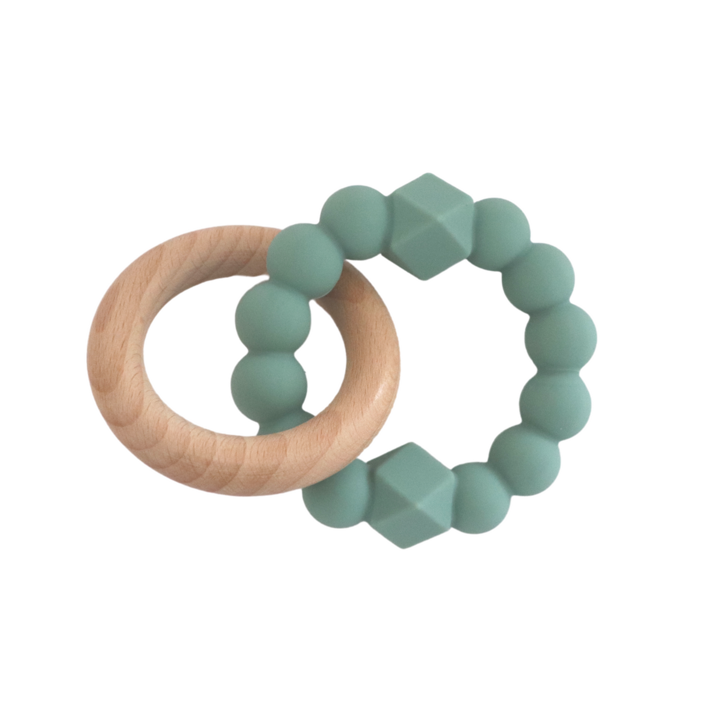 Jellystone | Moon Teether - Sage Green - Belly Beyond 