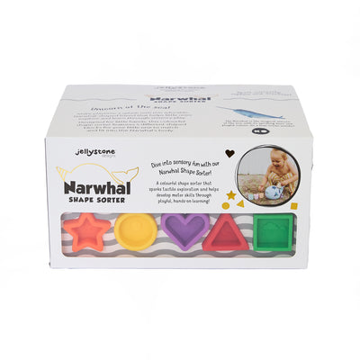 Narwhal Shape Sorter - Bright