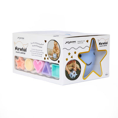 Narwhal Shape Sorter - Pastal