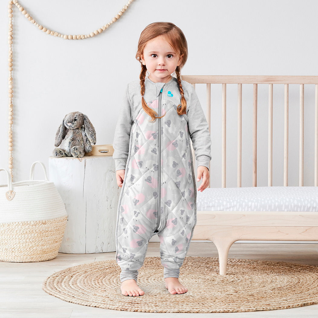Sleep Suit Organic Warm 2.5 TOG - Sheep Pink