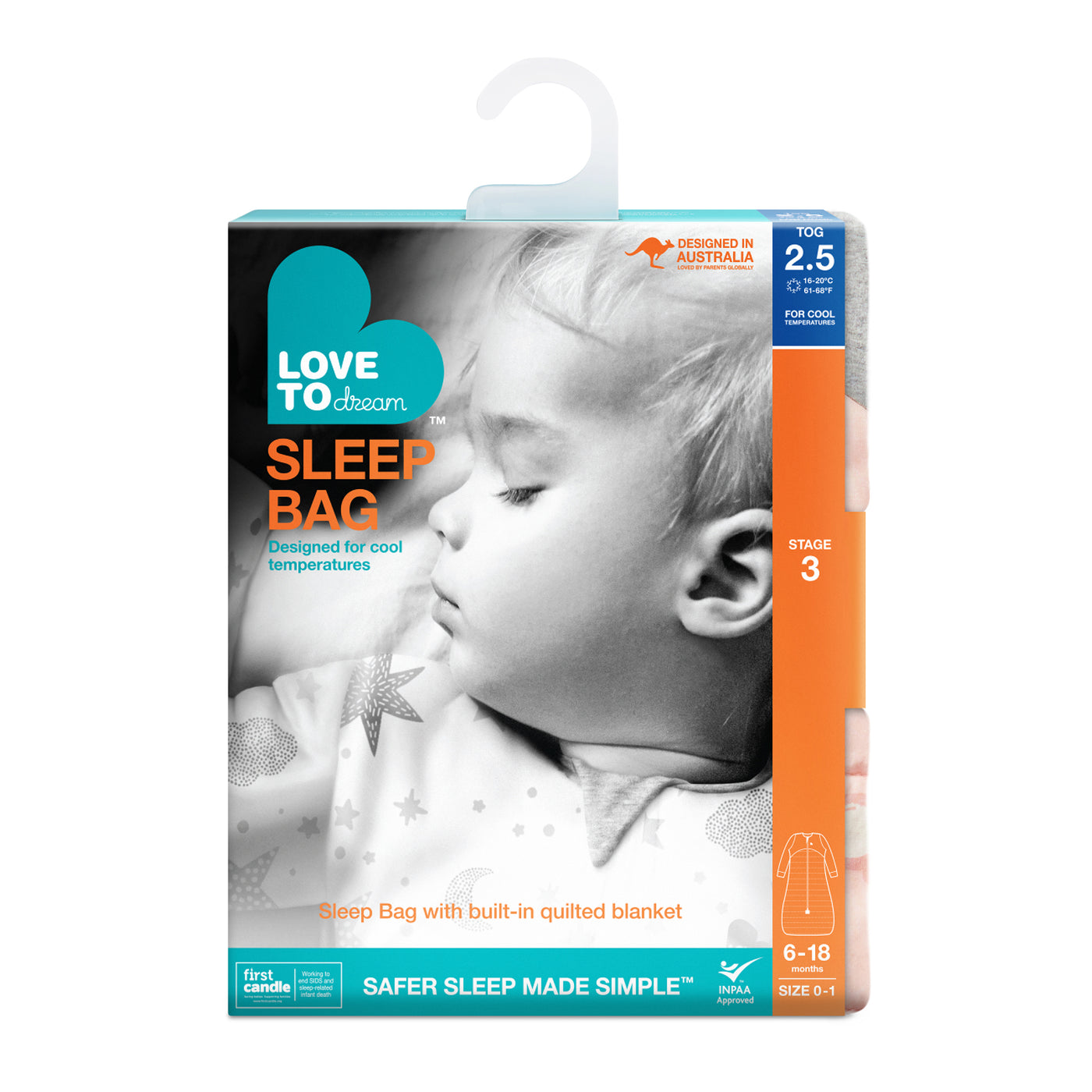 Sleep Bag Warm 2.5 TOG - Daydream Pink