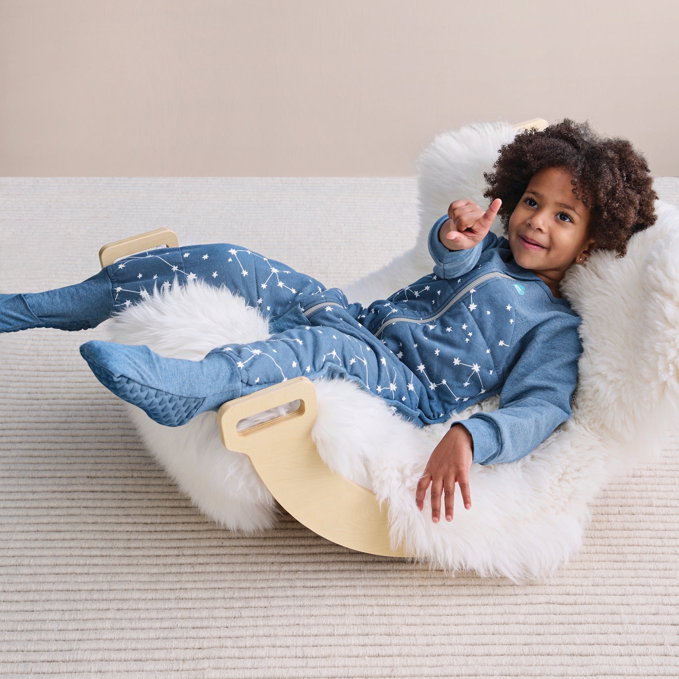 Sleep Suit Warm 2.5 TOG - Stellar Denim