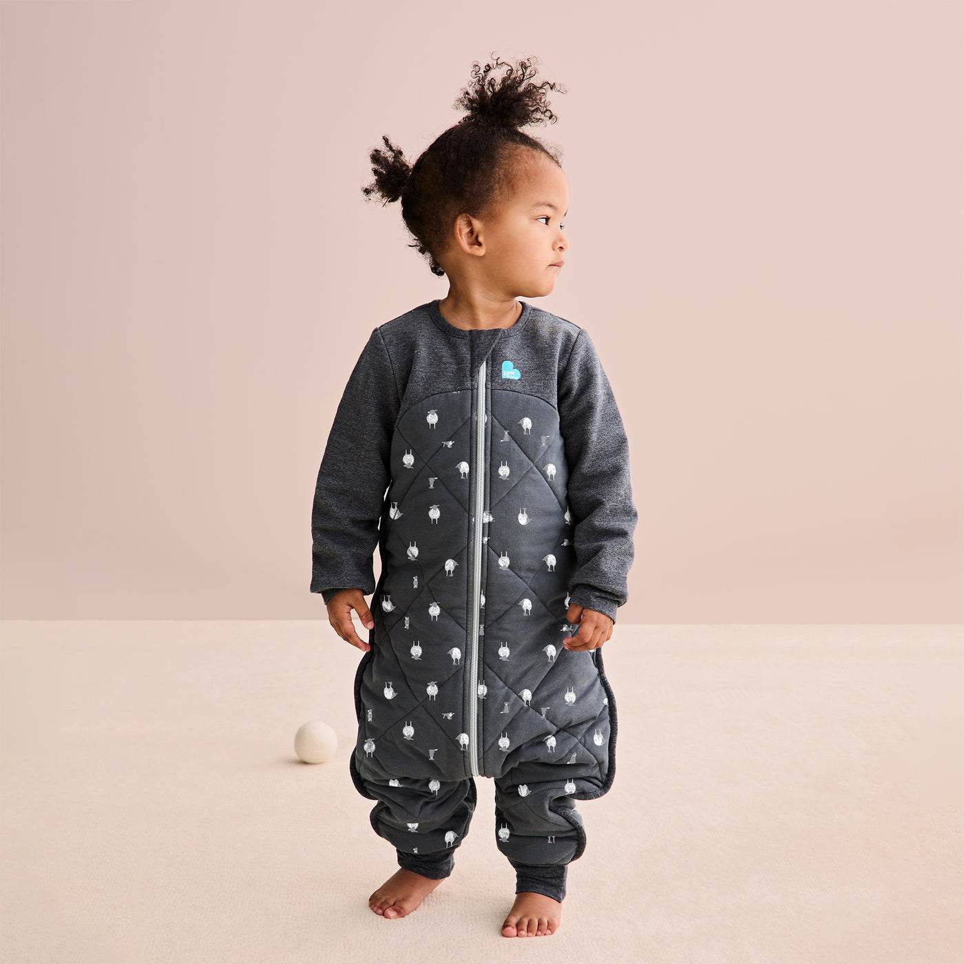 Sleep Suit Organic Warm 2.5 TOG - Lambs Best Friend Charcoal