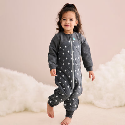 Sleep Suit Organic Warm 2.5 TOG - Lambs Best Friend Charcoal