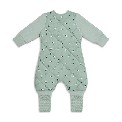 Sleep Suit Organic Warm 2.5 TOG - Lambs Best Friend Olive