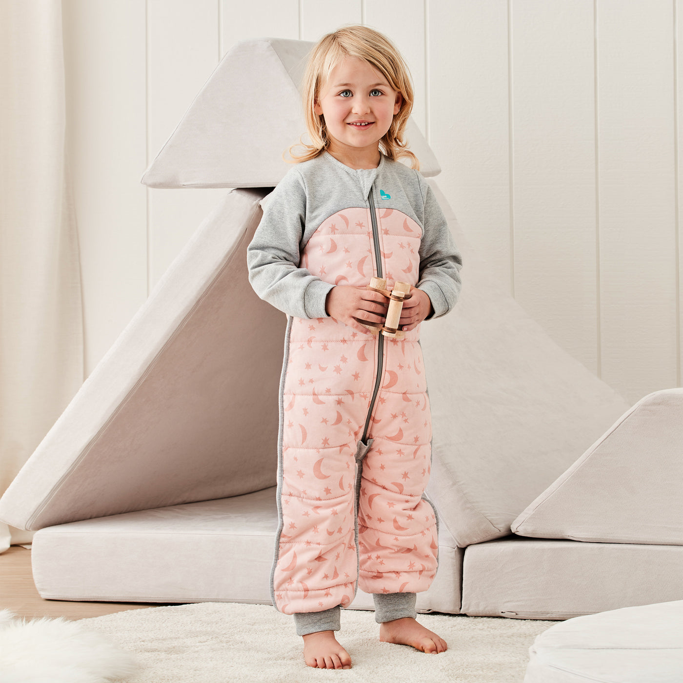 Sleep Suit Warm 2.5 TOG - Moonlight Pink