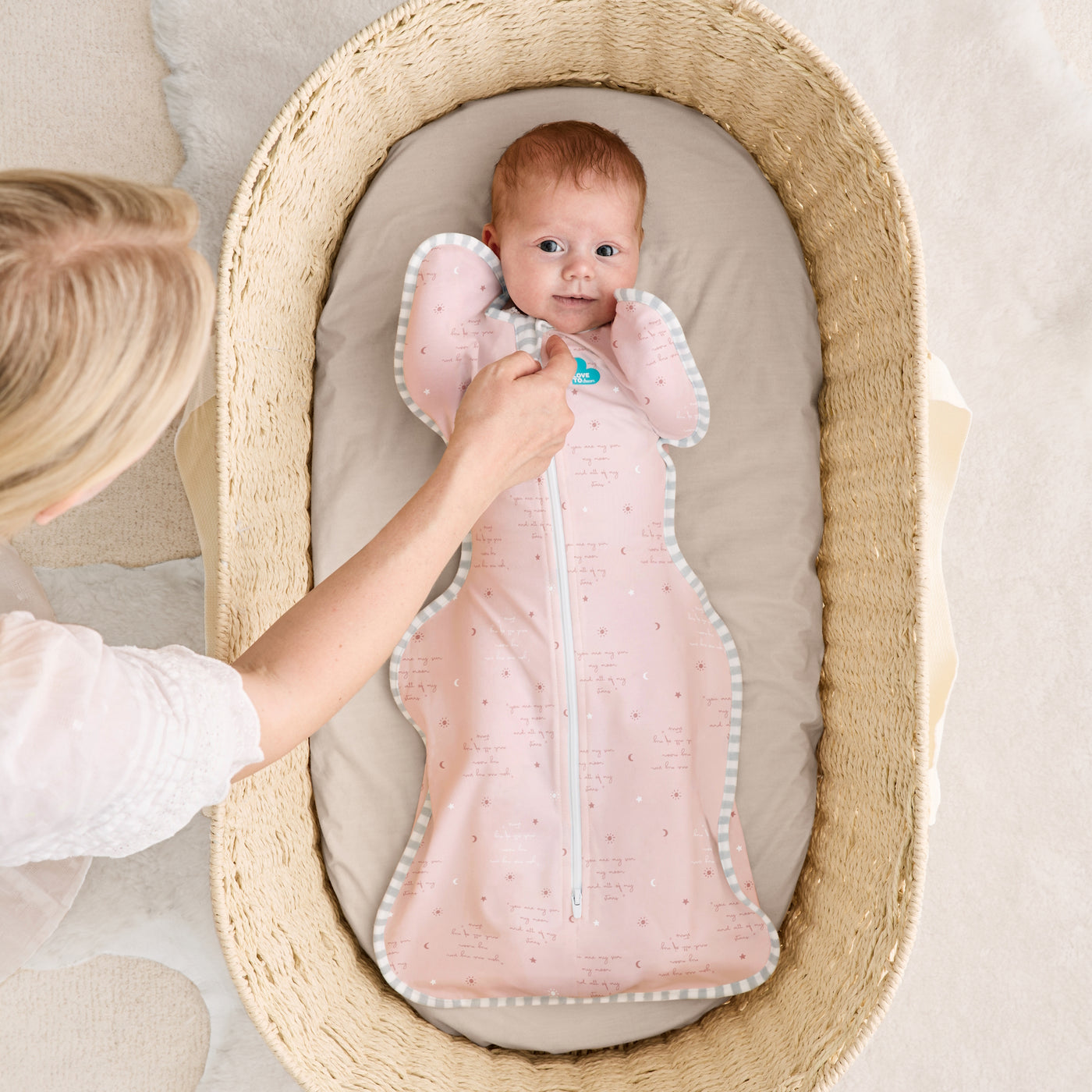 Swaddle Up™ Lite 0.2 TOG - 'You-Are-My' Pink