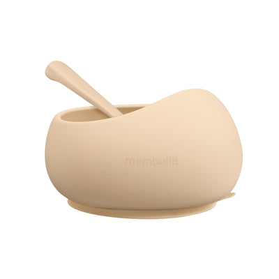Silicone Suction Bowl - Light Brown