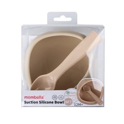 Silicone Suction Bowl - Light Brown