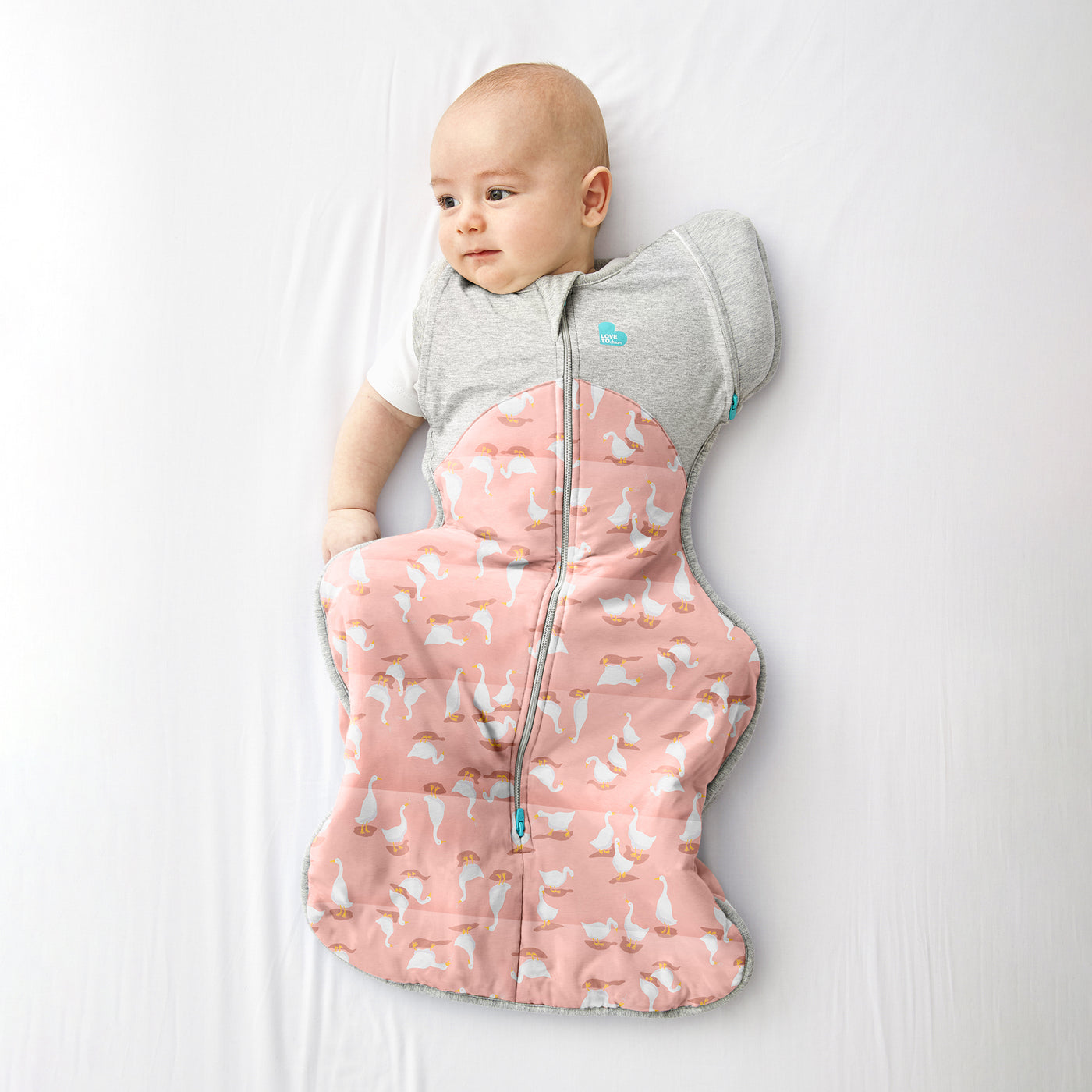 Swaddle Up™ Transition Bag Warm 2.5 TOG - Silly Goose Pink (Large)