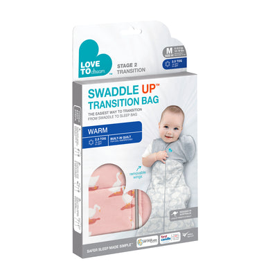 Swaddle Up™ Transition Bag Warm 2.5 TOG - Silly Goose Pink (Large)