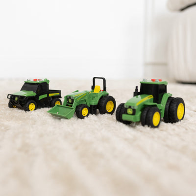 John Deere Lights & Sounds Mini Tractors 3pk