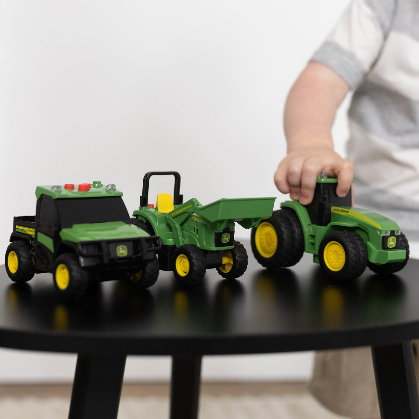 John Deere Lights & Sounds Mini Tractors 3pk