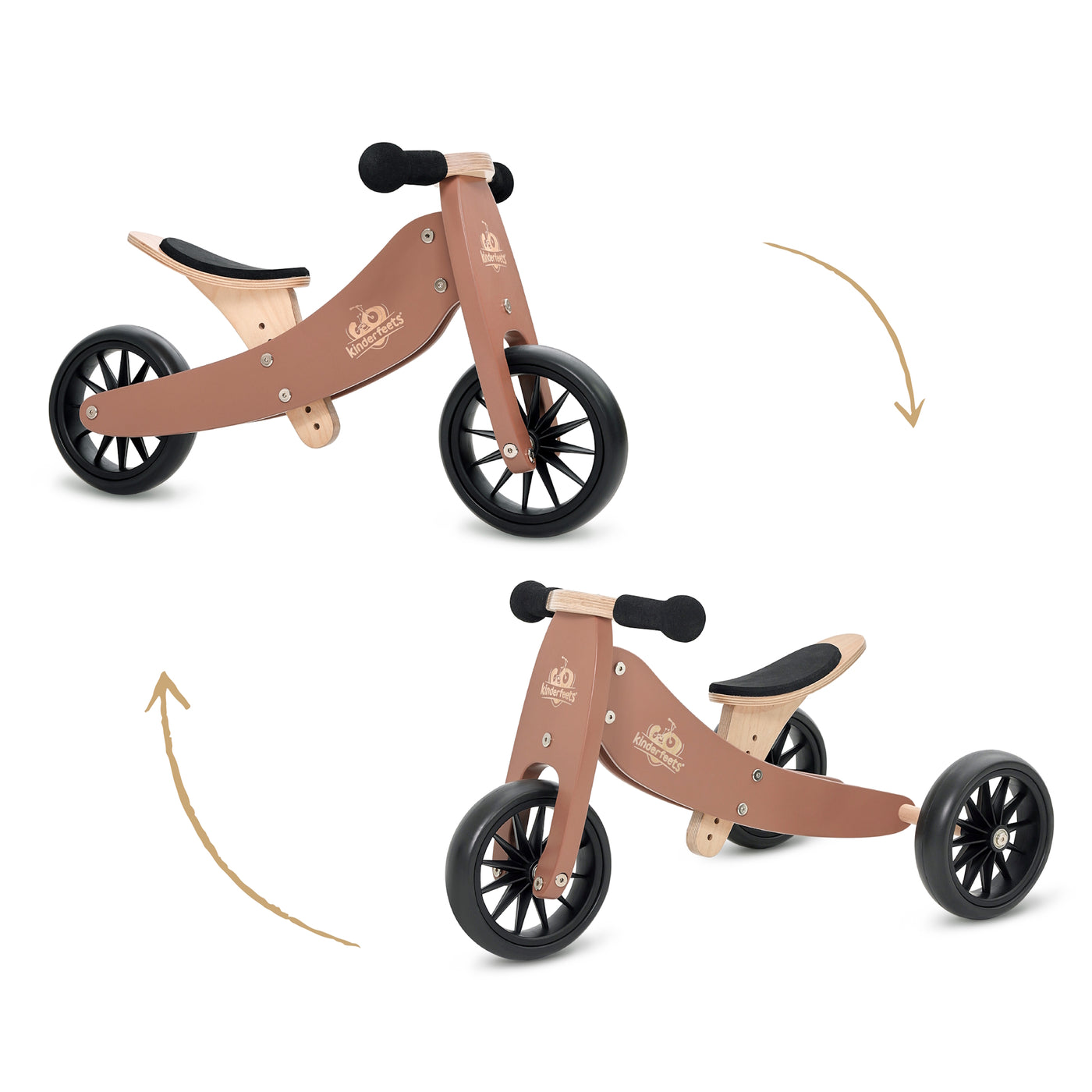 Tiny Tot Trike/Balance Bike - Mocha