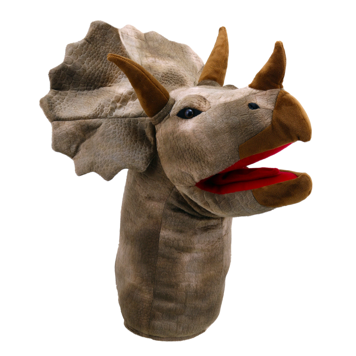 Large Dino Head Puppet - Triceratops
