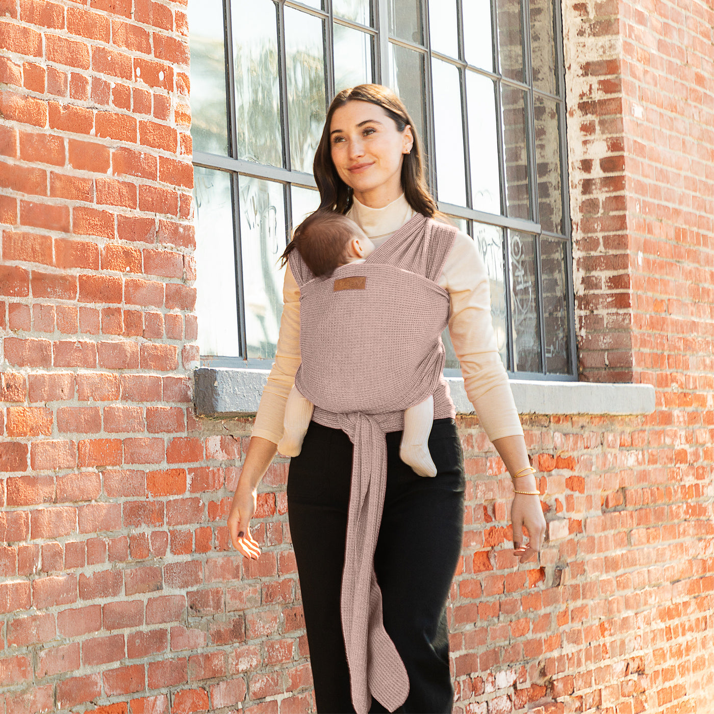 Waffle Knit Wrap - Sandstone