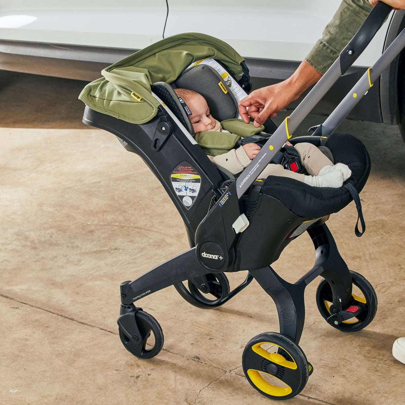 Infant Car Seat & Base - Desert Green