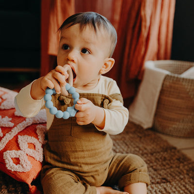 Jellystone | Moon Teether - Sage Green - Belly Beyond 