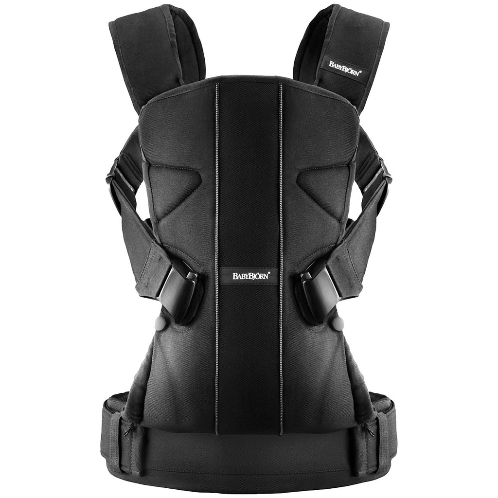 BabyBjorn Baby Carrier One Cotton Black Belly Beyond Belly Beyond