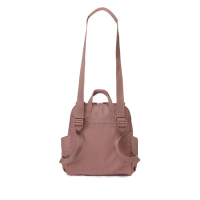 Robyn Convertible Nappy Bag - Faux Leather Pink