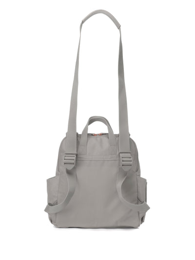 Robyn Convertible Nappy Bag - Faux Leather Pale Grey