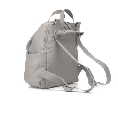 Robyn Convertible Nappy Bag - Faux Leather Pale Grey