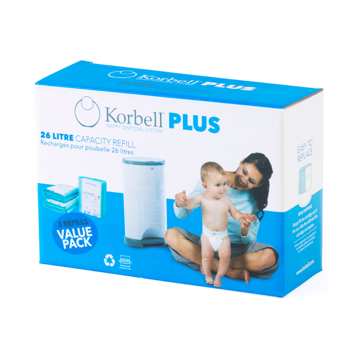 Korbell Plus Refill 3 Pack - 26L
