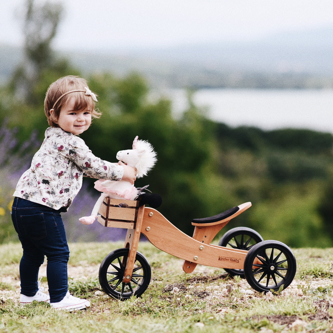 Kinderfeets | Tiny Tot Trike/Balance Bike - Bamboo - Belly Beyond 