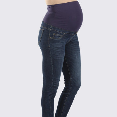 Maternity High Waist Denim Jeans - Blue