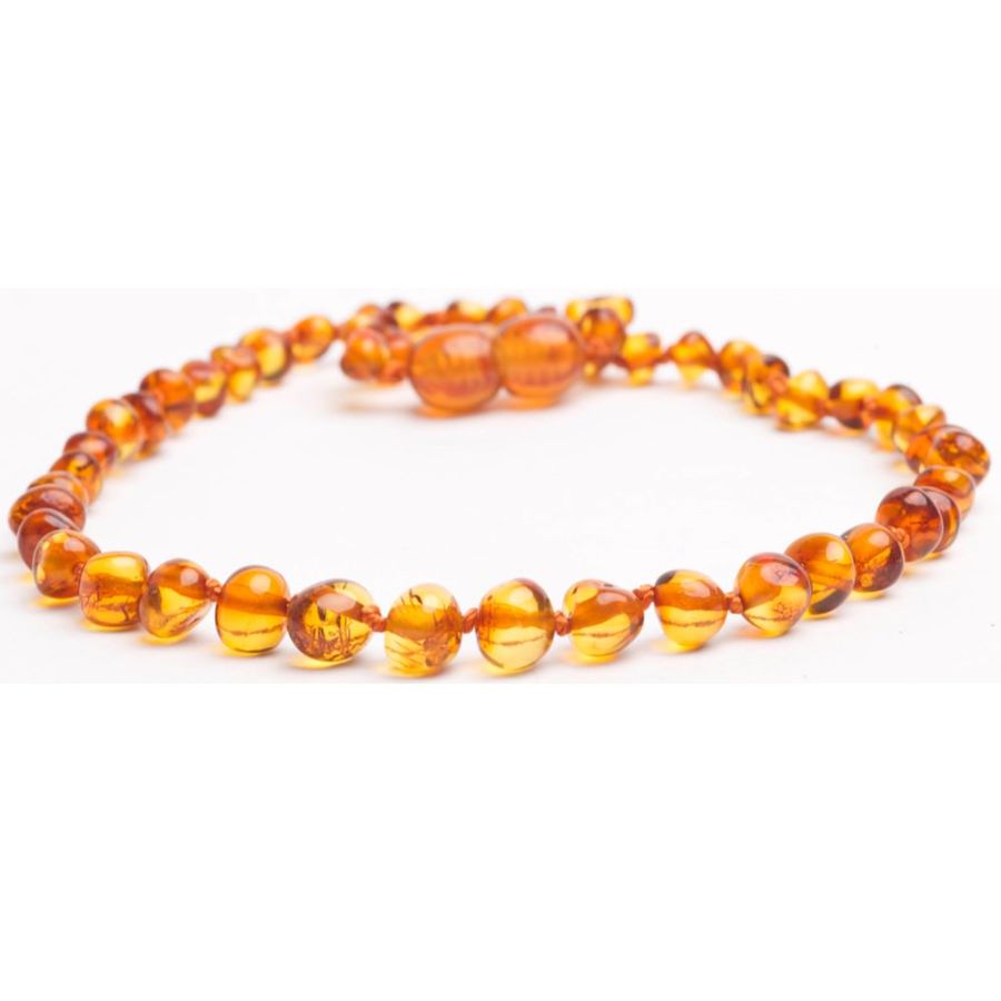 Amber Bead Necklace - Natural