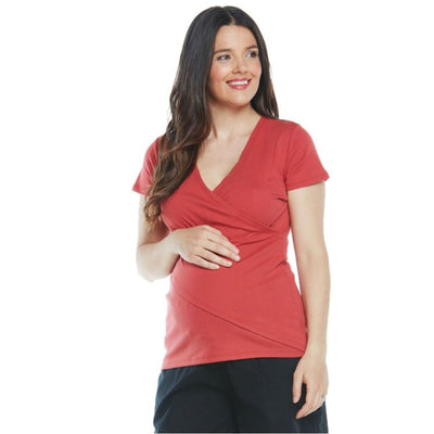 Breastfeeding Crossover Short Sleeve Top