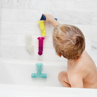 Pipes Bath Toy - Navy/Yellow