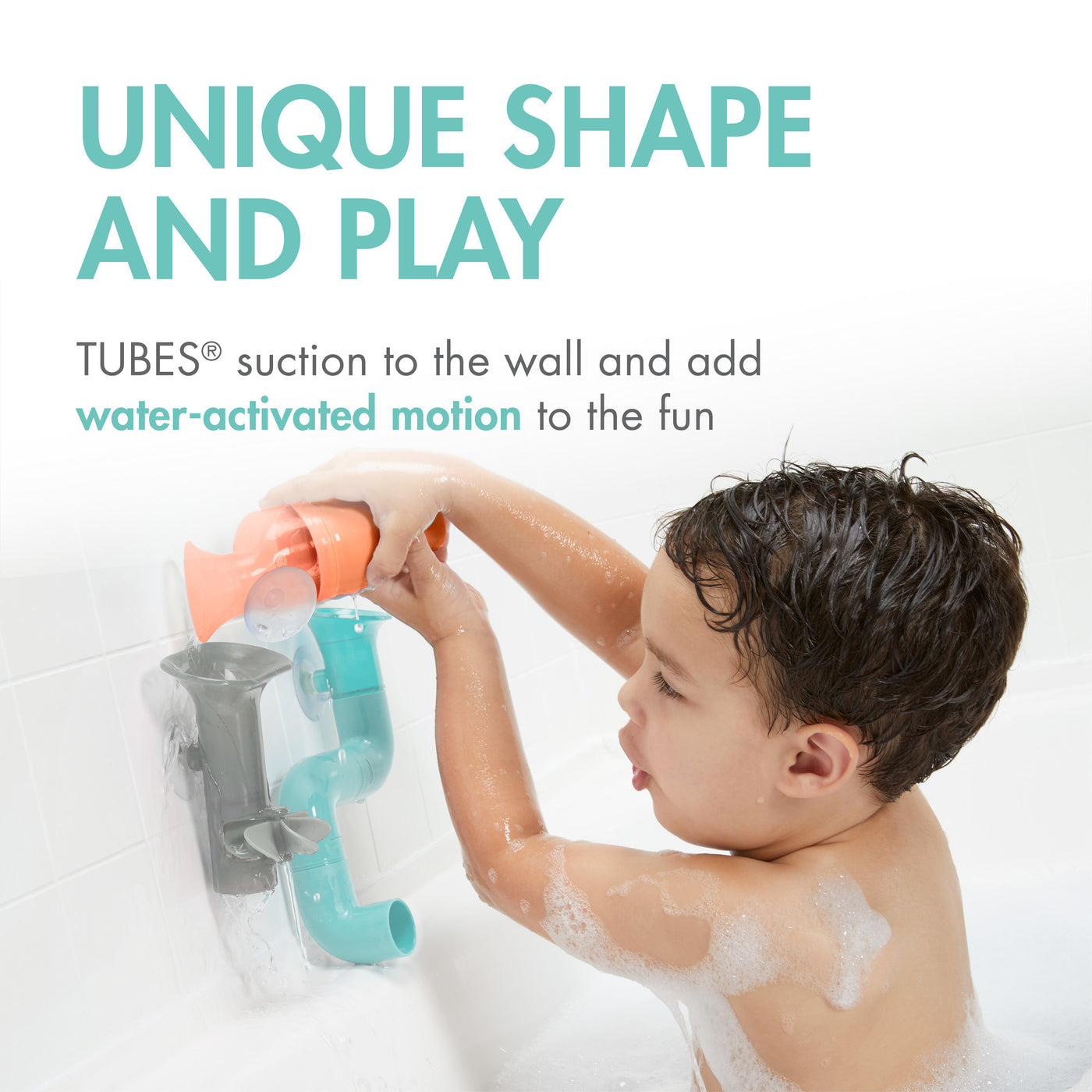 TUBES - Bath Toy - Coral/Multi