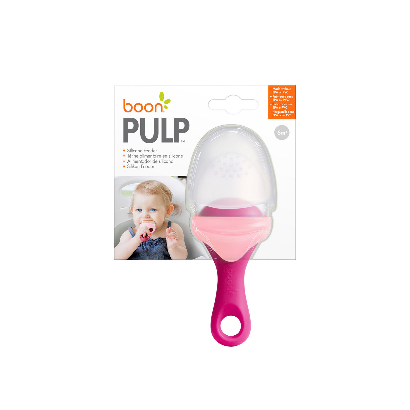 PULP Silicone Feeder - Pink/Blush