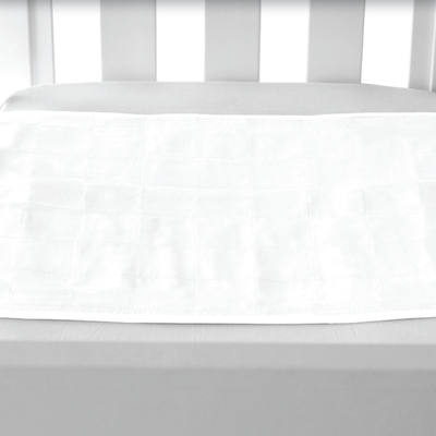Brolly Sheet with Wings - Cot - White