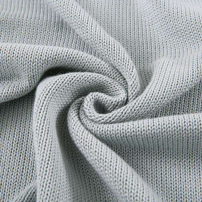 Organic Cotton Sweet Dreams Cot Blanket - Sky Grey