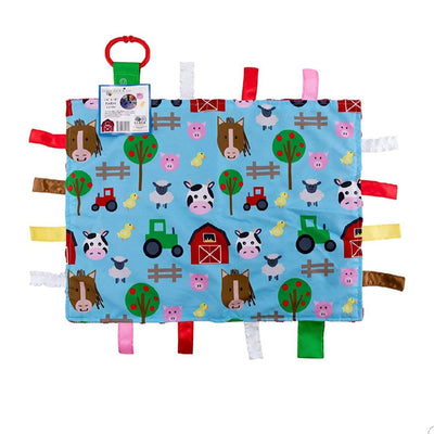 Farm Learning Lovey with Ribbon Tags