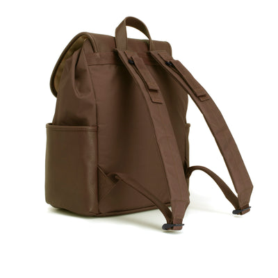 Freddie Faux Leather Backpack Nappy Bag - Tan