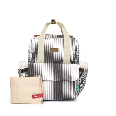 Georgi Convertible Backpack Nappy Bag - Navy Stripes
