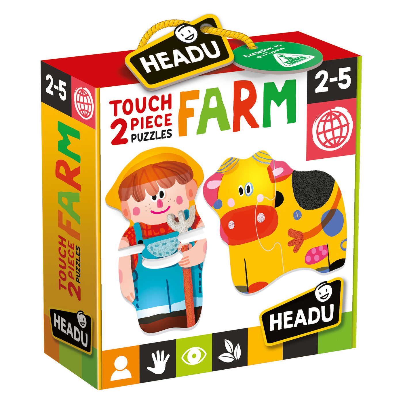 Touch 2-Piece Farm Puzzles