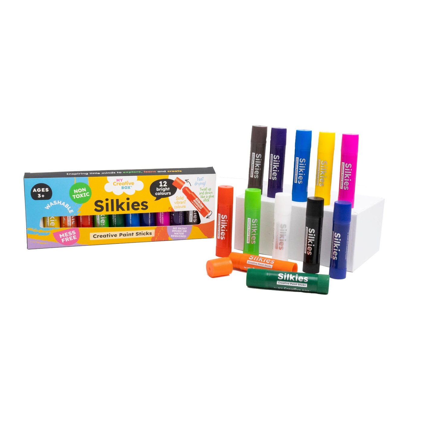 Silkies Paint Sticks | Set Of 12 - My Creative Box