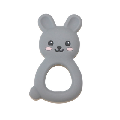 Bunny Teether - Soft Grey - Belly Beyond 