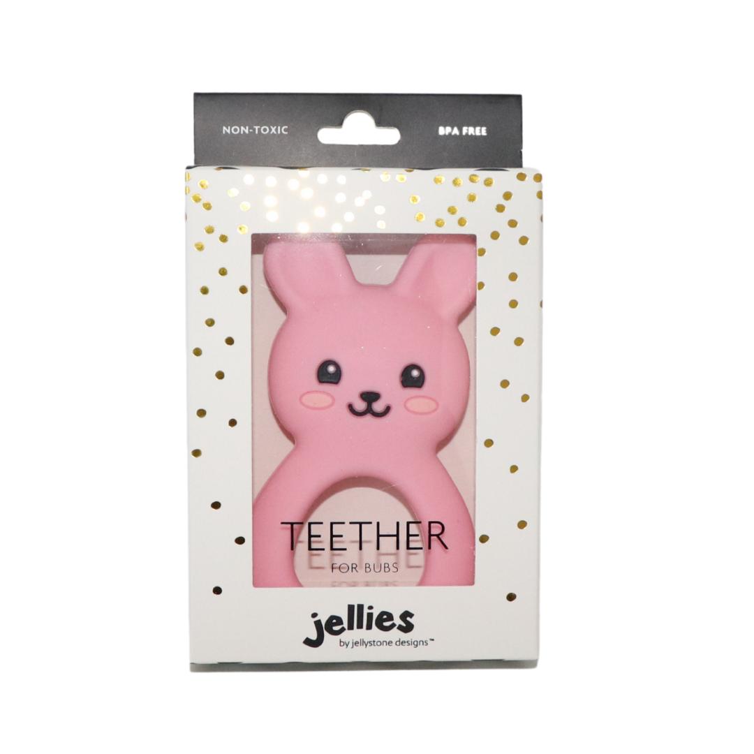 Bunny Teether - Pink - Belly Beyond 