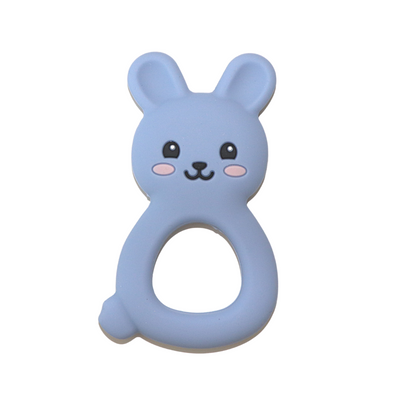 Bunny Teether - Soft Blue - Belly Beyond 