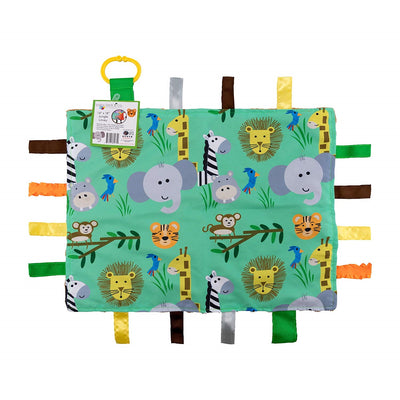 Jungle Learning Lovey with Ribbon Tags