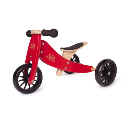 Kinderfeets | Tiny Tot Trike/Balance Bike - Cherry Red - Belly Beyond 
