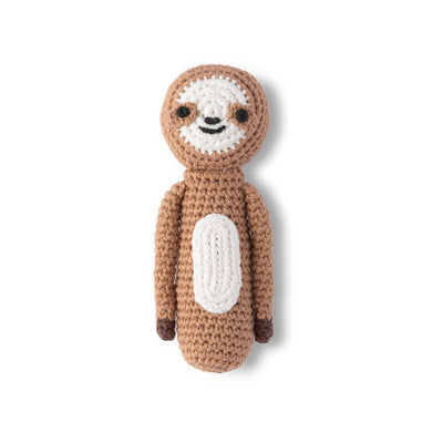 Crochet Rattle - Sleepy Sloth
