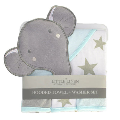 Hooded Towel & Washers - Elephant Star