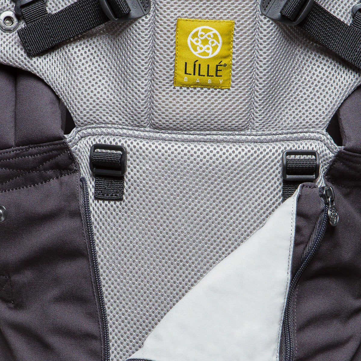 LÍLLÉbaby | COMPLETE All Seasons Baby Carrier - Charcoal/Silver - Belly Beyond 
